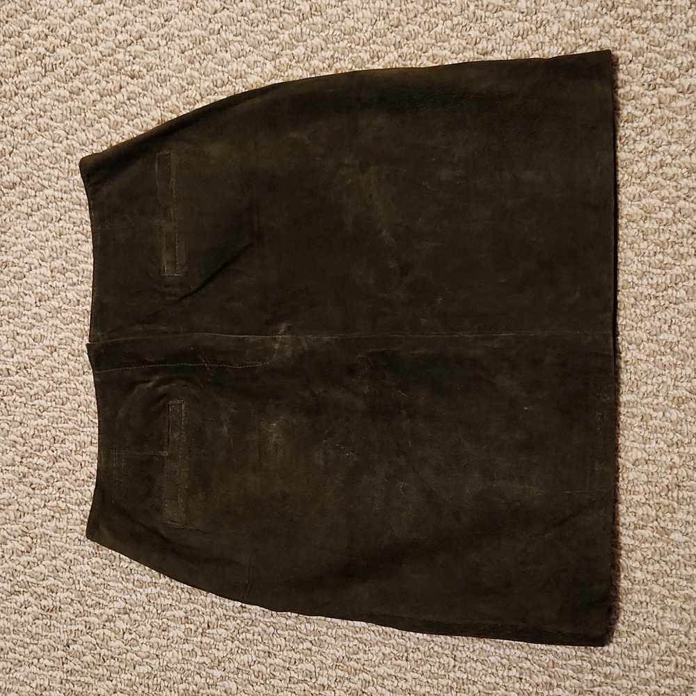 Vintage. Sueded Leather Skirt